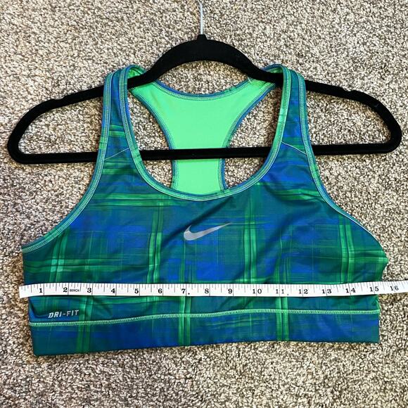 Nike Blue Green Dri-FIT Women's Sports Bra - Picture 4 of 4